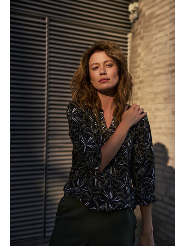 Moodo Sveter so vzorom čierny Moodo