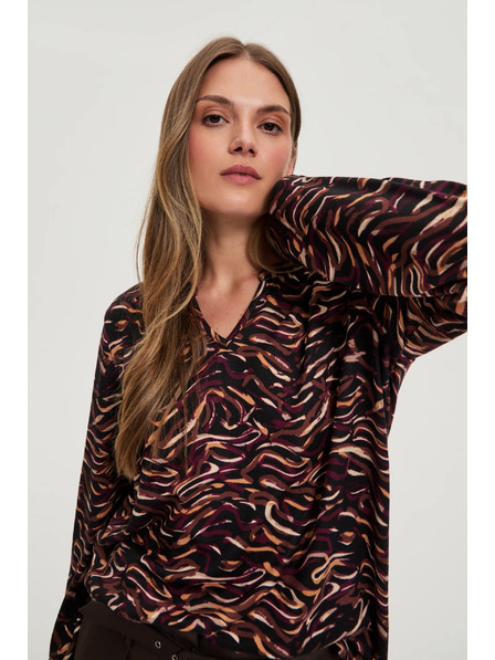 Moodo Sveter s dlhými rukávmi čierny Moodo