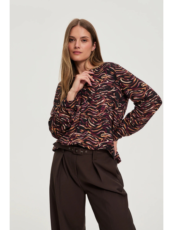 Moodo Sveter s dlhými rukávmi čierny Moodo