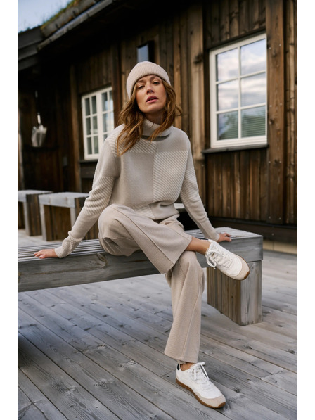 Moodo Sveter so stojačikom béžový Moodo