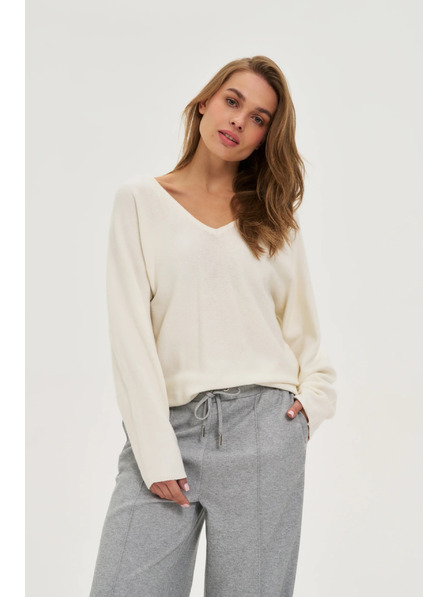 Moodo Sveter do V ecru Moodo