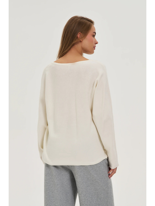 Moodo Sveter do V ecru Moodo
