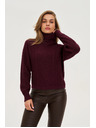 Moodo Sveter so stojačkou vínový Moodo