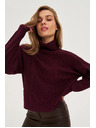 Moodo Sveter so stojačkou vínový Moodo