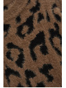 Moodo Sveter s leopardím vzorom hnedý Moodo