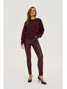 Moodo Hladký sveter burgundský Moodo