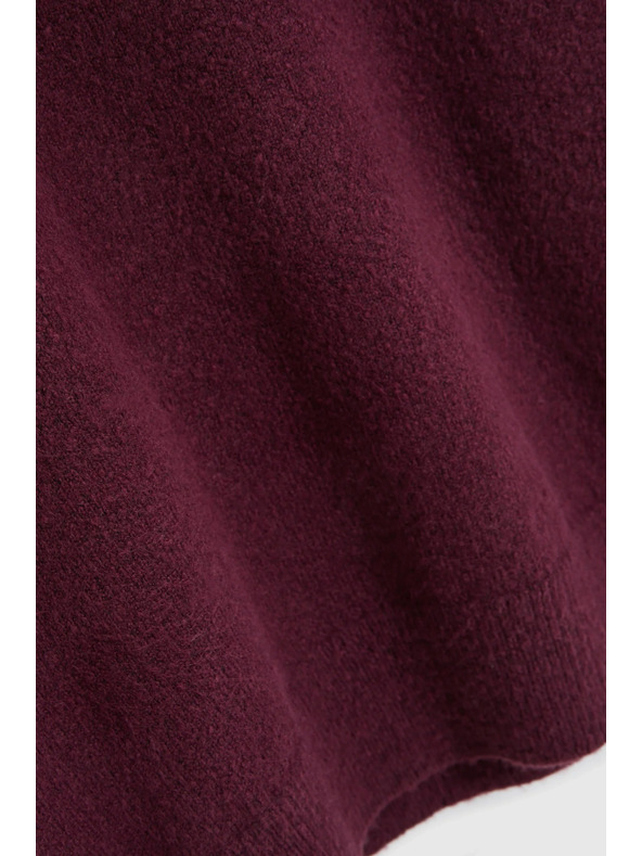 Moodo Hladký sveter burgundský Moodo