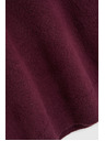 Moodo Hladký sveter burgundský Moodo