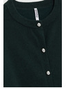 Moodo Tmavo zelený kardigán Moodo