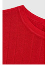 Moodo Červený sveter s krátkymi rukávmi Moodo
