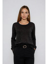 Moodo Sveter z viskózy čierny Moodo