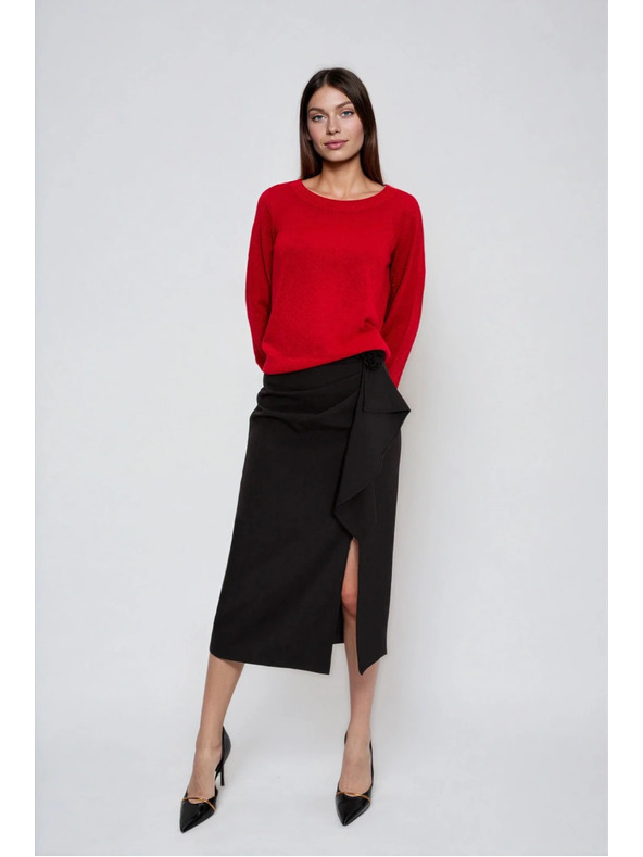 Moodo Sveter z viskózy červený Moodo