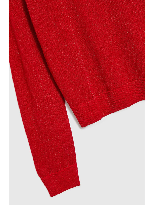 Moodo Sveter z viskózy červený Moodo