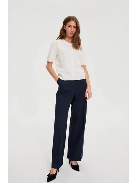 Moodo Sveter s krátkymi rukávmi biely Moodo