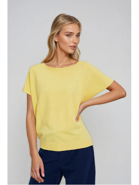 Moodo Tenký sveter žltý Moodo