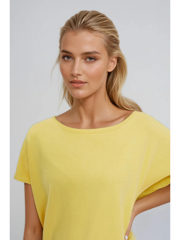 Moodo Tenký sveter žltý Moodo