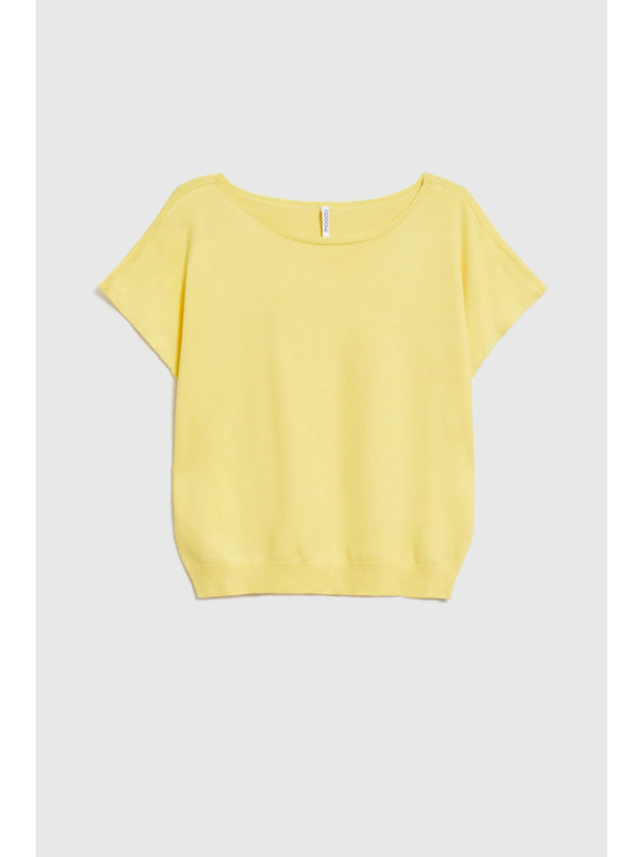 Moodo Tenký sveter žltý Moodo