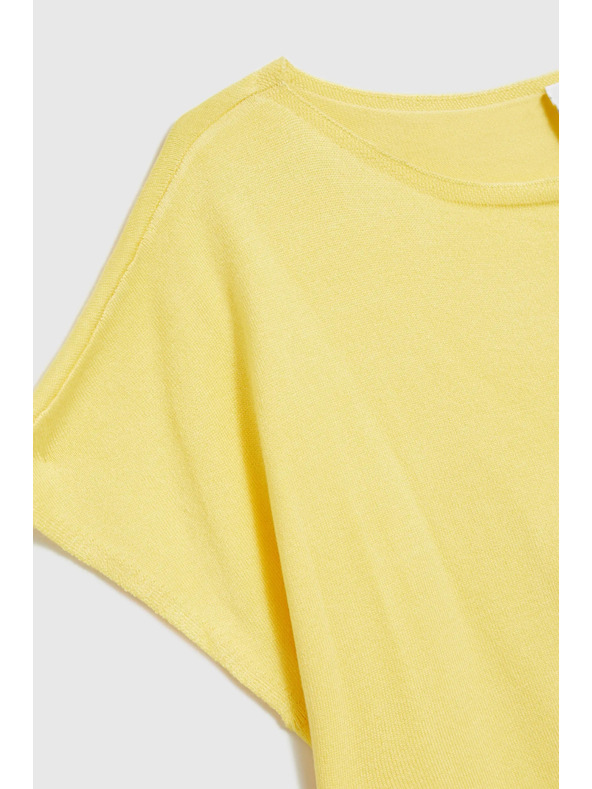 Moodo Tenký sveter žltý Moodo