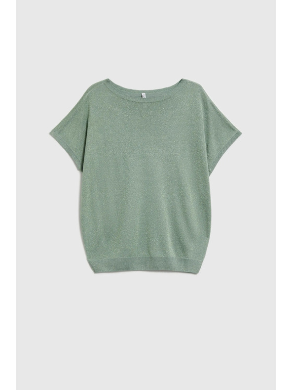 Moodo Viskózový sveter olivový Moodo