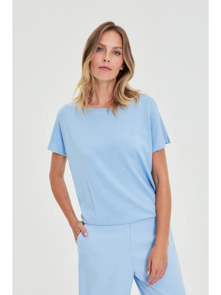 Moodo Tenký sveter modrý Moodo