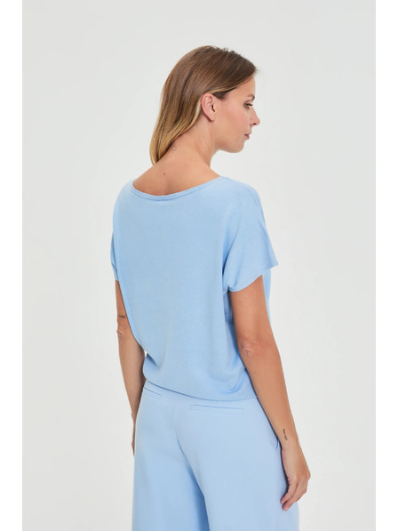 Moodo Tenký sveter modrý Moodo