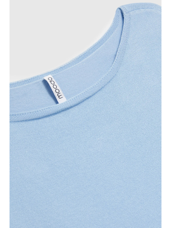 Moodo Tenký sveter modrý Moodo