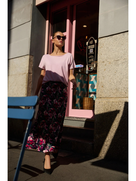 Moodo Tenký sveter ružový Moodo