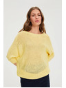 Moodo Tenký sveter žltý Moodo