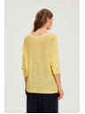 Moodo Tenký sveter žltý Moodo