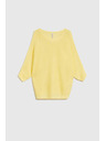 Moodo Tenký sveter žltý Moodo