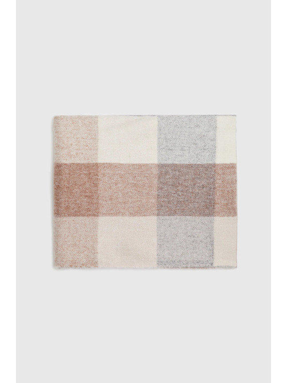 Moodo Šál v kostke béžový Moodo