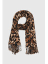 Moodo Šál v leopardím vzore so strapcom hnedý Moodo