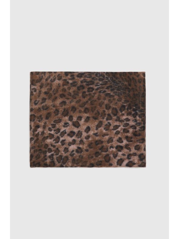 Moodo Šál v leopardím vzore hnedý Moodo