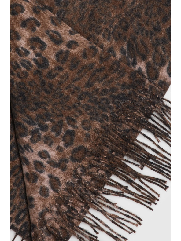 Moodo Šál v leopardím vzore hnedý Moodo