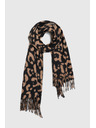 Moodo Hnedý šál s leopardím vzorom Moodo