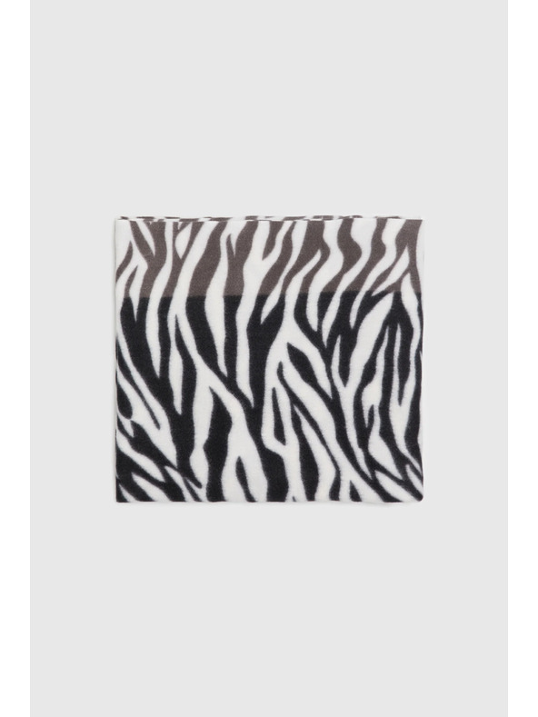 Moodo Vzorkovaný šál čierny Moodo