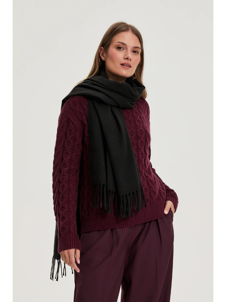 Moodo Šál so strapcom čierny Moodo