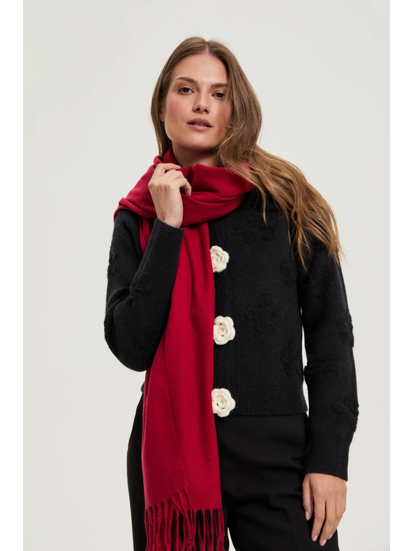 Moodo Šál so strapcom červený Moodo