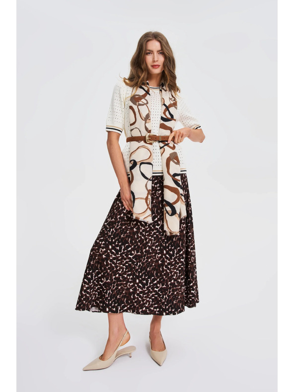 Moodo Šál so vzorom béžový Moodo