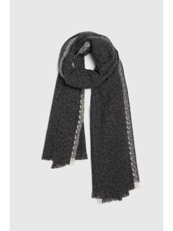 Moodo Hladký tmavosivý šál Moodo