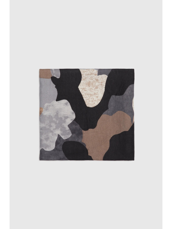 Moodo Vzorovaný šál sivý Moodo