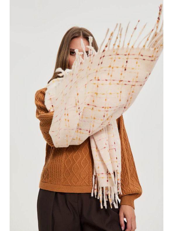 Moodo Šál so strapcom ružový Moodo