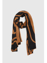 Moodo Šál s geometrickým vzorom hnedý Moodo