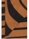 Moodo Šál s geometrickým vzorom hnedý Moodo