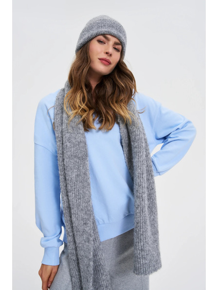 Moodo Šál s prímesou vlny sivý Moodo