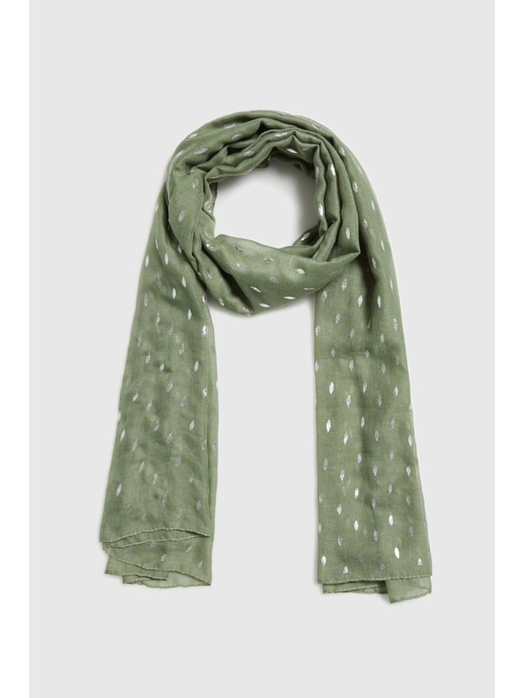 Moodo Šál s potlačením olivový Moodo