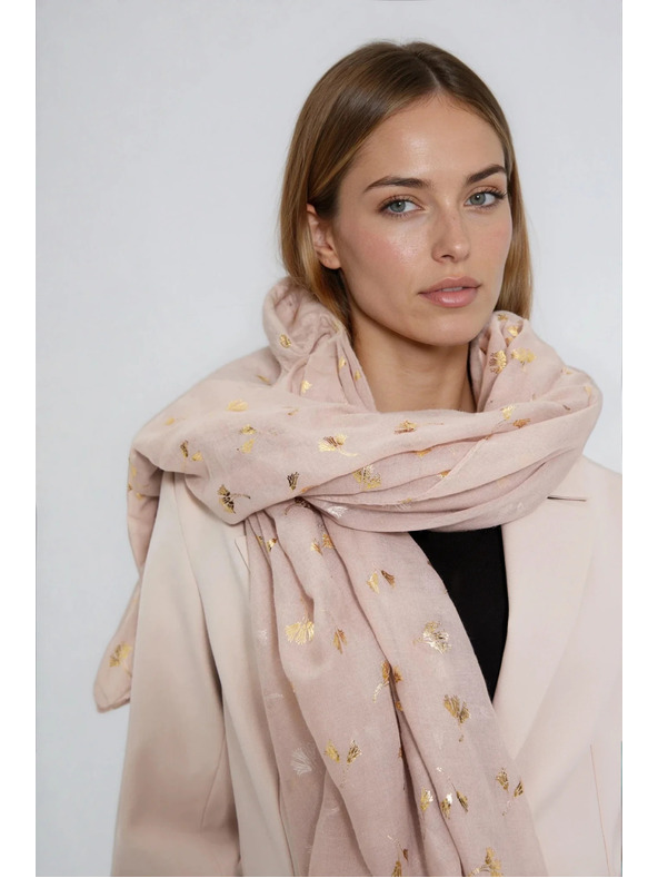 Moodo Šál s potlačením béžový Moodo