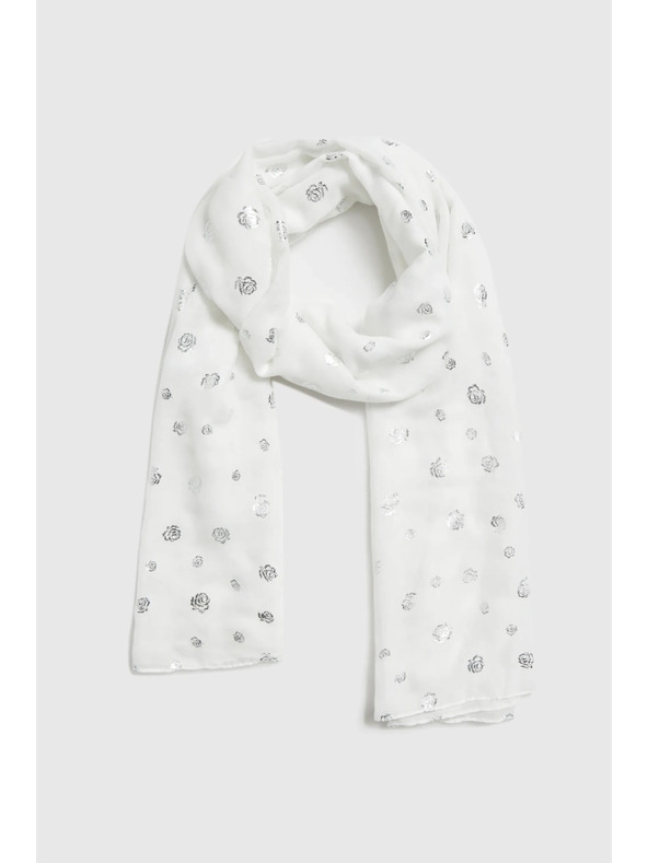 Moodo Šál s potlačením biely Moodo