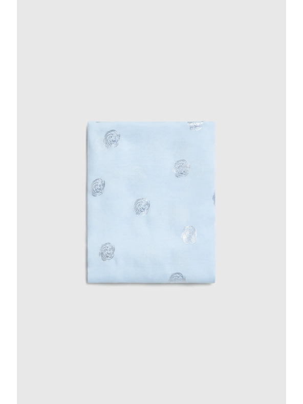 Moodo Šál s kovovým potlačením modrý Moodo