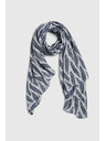 Moodo Šál s rastlinným vzorom tmavomodrý Moodo